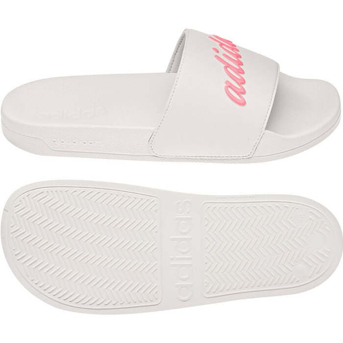 Adidas Womens Adilette Shower Slippers - White