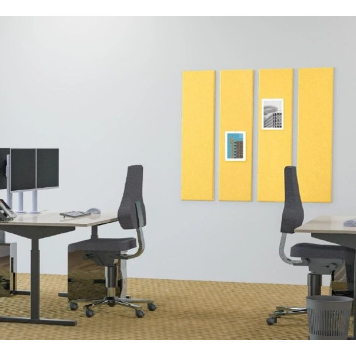 Acoustic Wall Panels 120 x 30cm, Pack of 4