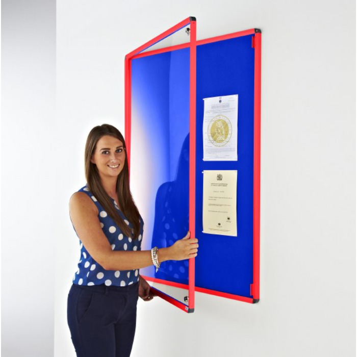 Coloured Frame Tamperproof Noticeboard