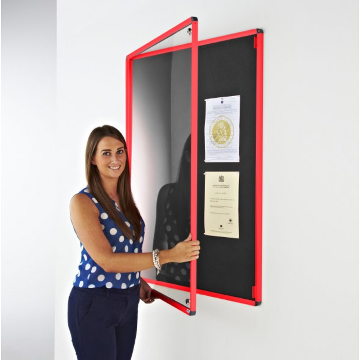 Coloured Frame Tamperproof Noticeboard