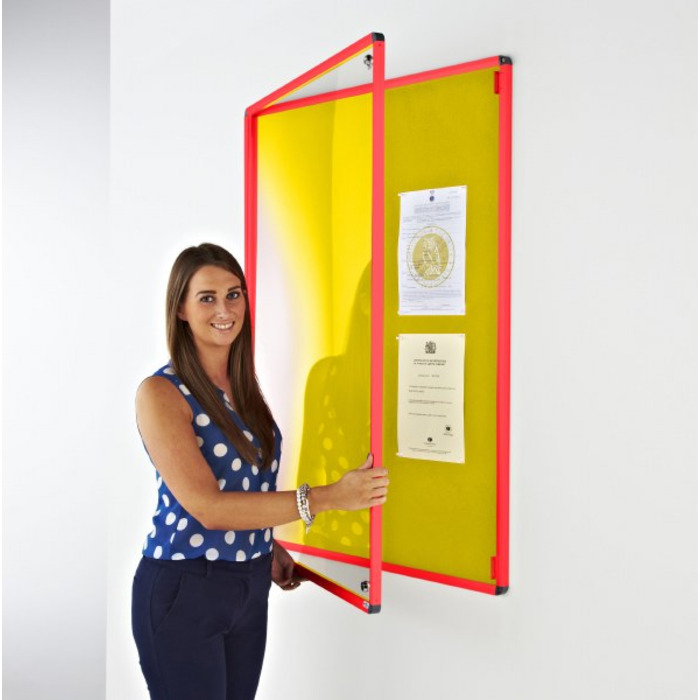 Coloured Frame Tamperproof Noticeboard