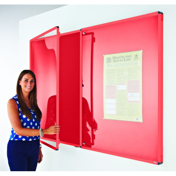 Coloured Frame Tamperproof Noticeboard