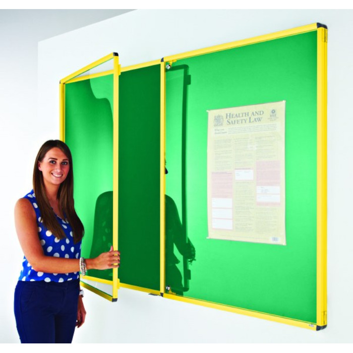 Coloured Frame Tamperproof Noticeboard
