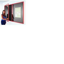 Coloured Frame Tamperproof Noticeboard
