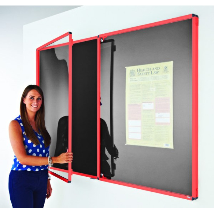 Coloured Frame Tamperproof Noticeboard