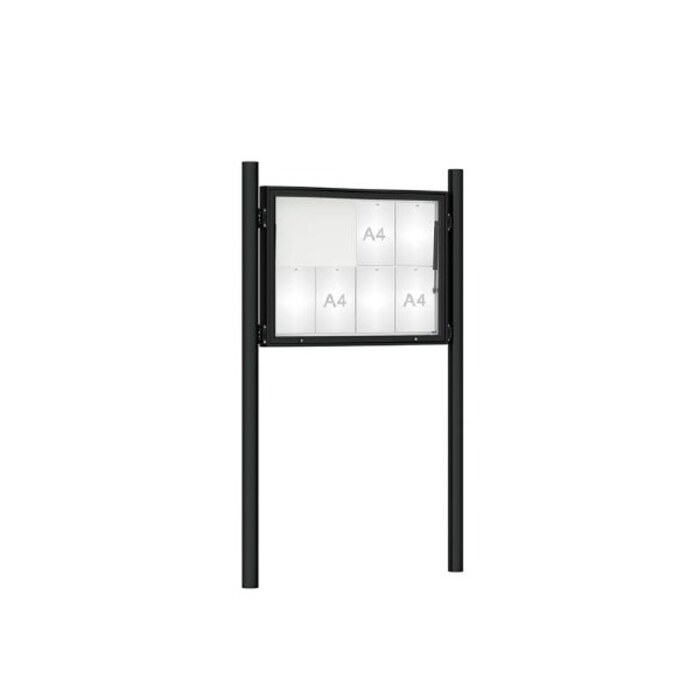 Premium Post Mounted Outdoor Noticeboard