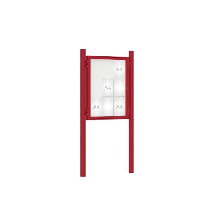 Premium Post Mounted Outdoor Noticeboard