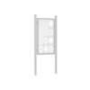 Premium Post Mounted Outdoor Noticeboard