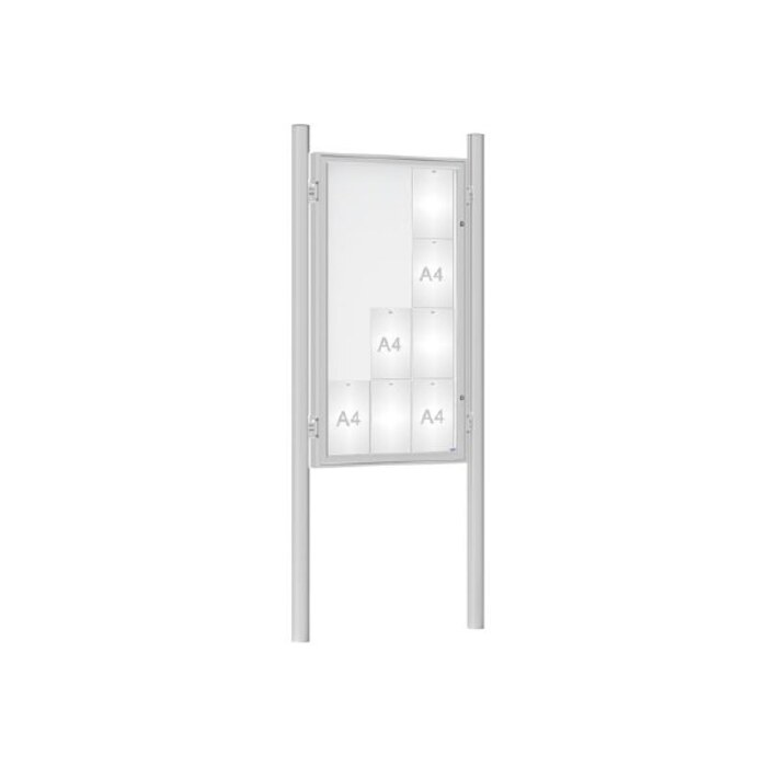 Premium Post Mounted Outdoor Noticeboard
