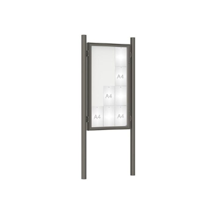 Premium Post Mounted Outdoor Noticeboard