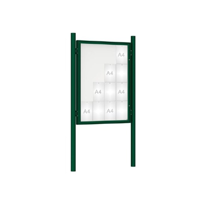Premium Post Mounted Outdoor Noticeboard