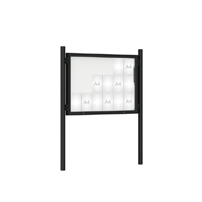 Premium Post Mounted Outdoor Noticeboard