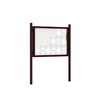 Premium Post Mounted Outdoor Noticeboard