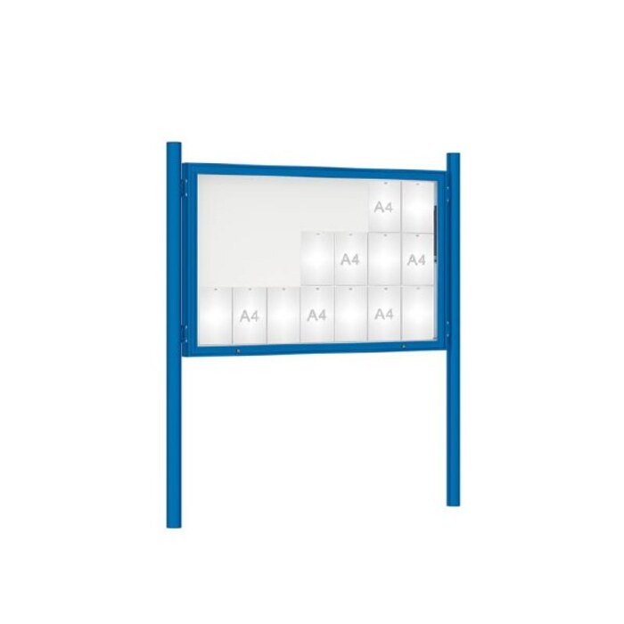 Premium Post Mounted Outdoor Noticeboard