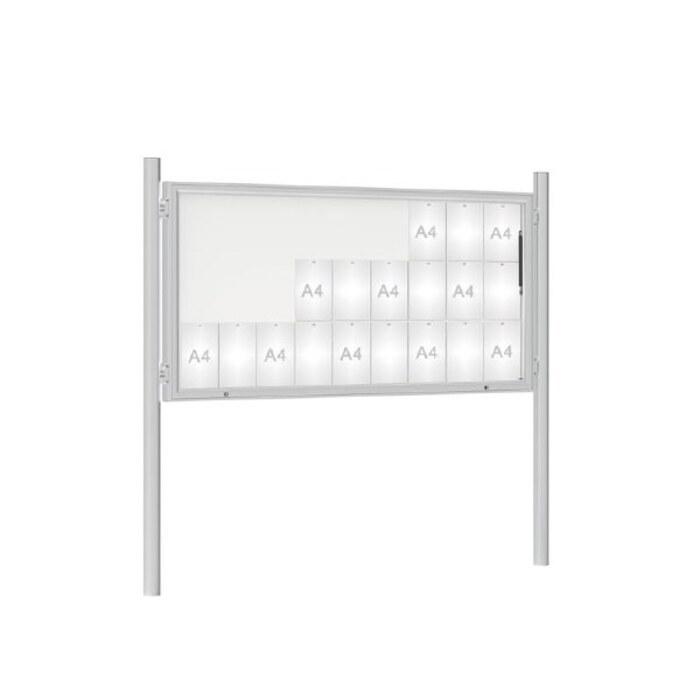 Premium Post Mounted Outdoor Noticeboard