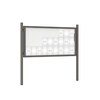 Premium Post Mounted Outdoor Noticeboard