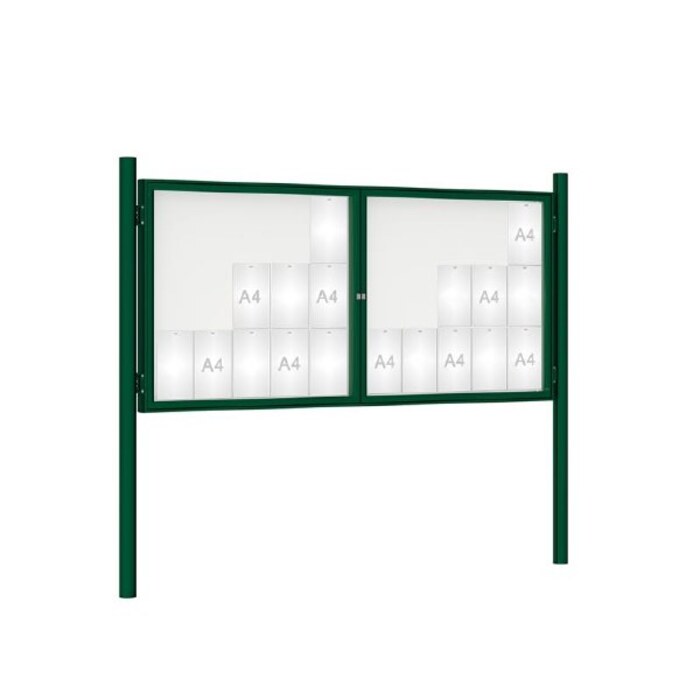 Premium Post Mounted Outdoor Noticeboard