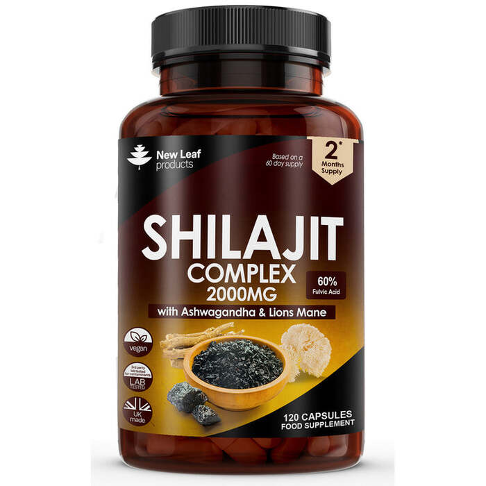 Shilajit Complex with Ashwagandha and Lion's Mane Capsules