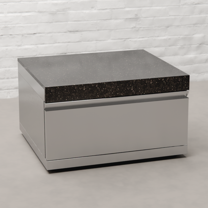 Draco Grills Stainless Steel Kamado Low Cabinet and Drawer with Granite Top 70cm