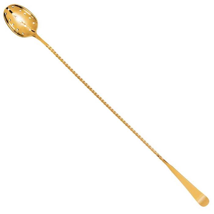 Biloxi Gold Strainer Bar Spoon 34. 5cm