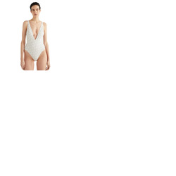 Tommy Hilfiger TH Monogram Plunge Swimsuit