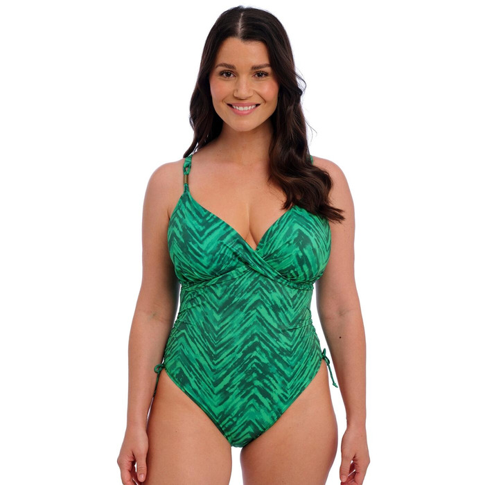 Fantasie Punta Mita Underwired Plunge Swimsuit - Emerald - 40D