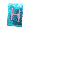 Exerz Reversible Sequin Notebook A5 Size - Teal/Pink