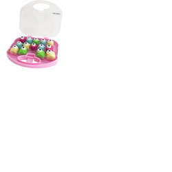 EXERZ Paper Punch Set 14pcs Art & Craft in a Storage Box - Pink