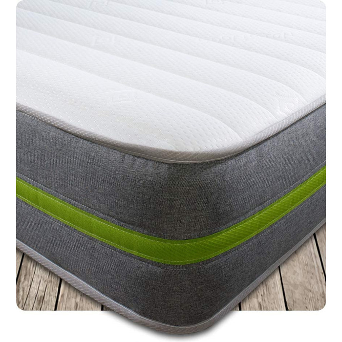 Starlight Beds™ | Spring & Memory Foam Eco Mattress - 2ft6 Small Single Mattress (75cm by 190cm)