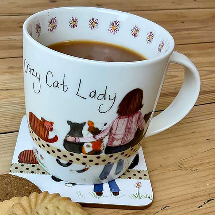 Alex Clark Crazy Cat Lady Mug