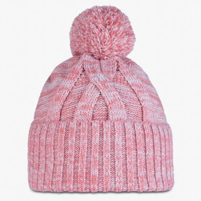 Buff Knitted and Polar Kid's Beanie Blein Pale Pink