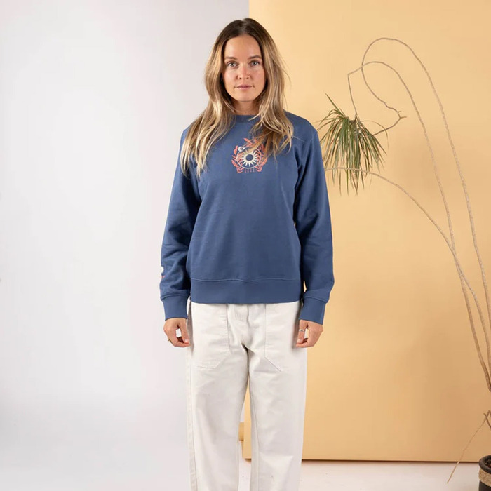 Saltrock Women's Shine Embroidered Sweat Mid Blue S