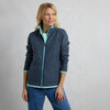 Weird Fish Women's Ariana Eco Full Zip Grid Fleece Rich Navy 10