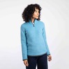 Weird Fish Women's Beye Eco 1/4 Zip Grid Fleece Sky Blue 20