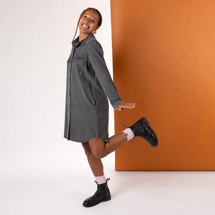 Saltrock Women's Lori Washed Denim Dress Black 12