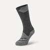Sealskinz Raynham Waterproof All Weather Mid Length Sock Black/Grey Marl S