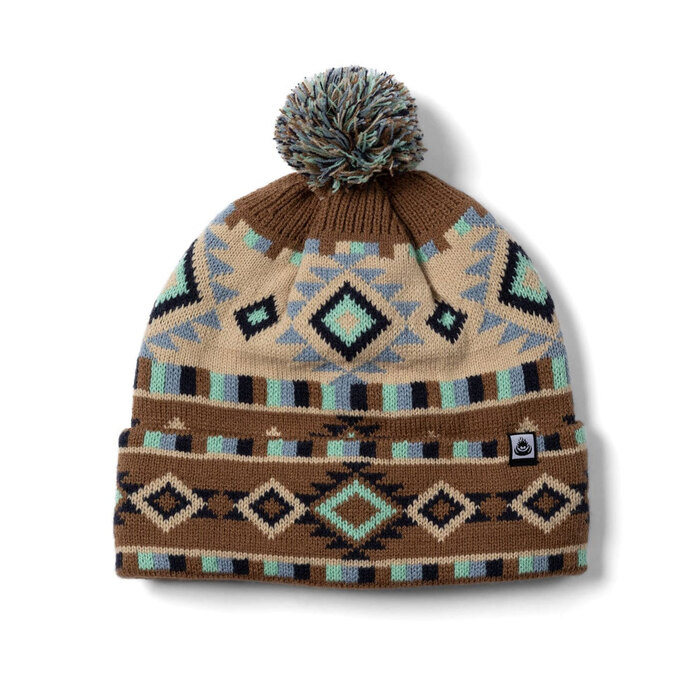 Saltrock Metzi Aztec Bobble Hat Light Brown