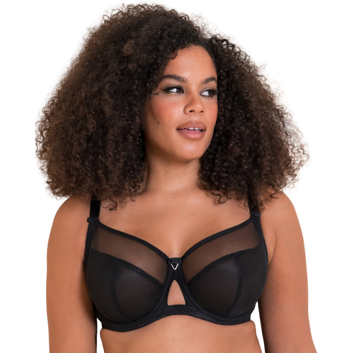 Curvy Kate Victory Side Support Balcony Bra - Black - 32F