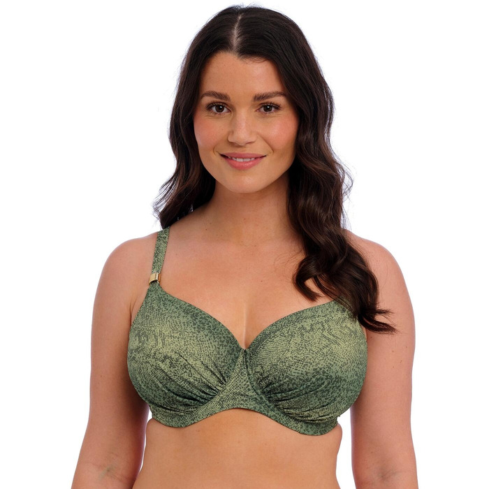 Fantasie Maya Bay Underwired Gathered Full Cup Bikini Top - Peridot - 36H