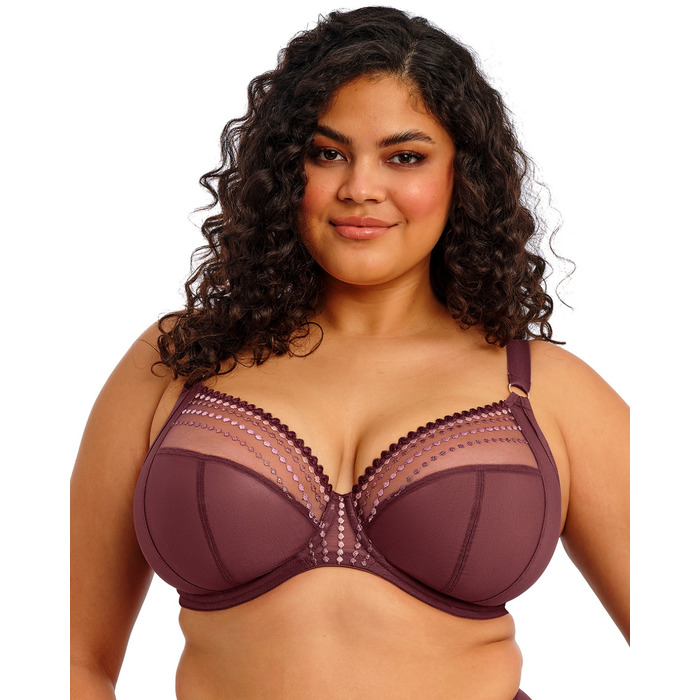 Elomi Matilda Underwired Plunge Bra - Sugarplum - 32HH