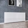 ELEGANT 600 x 1596mm White Double Flat Panel Horizontal Designer Column Radiators