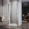 ELEGANT 760mm Frameless Pivot Hinged Shower Door 6mm Tempered Glass Swing Door