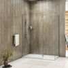 ELEGANT 1400x800mm 6mm Walk-In Shower Enclosure (Inc. Shower Panels( 1850mm Height), Shower Tray+Waste)