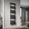 ELEGANT 1800 x 450 mm Flat Panel Heated Towel Rail Black Ladder