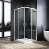 ELEGANT 900 x 900 mm Sliding Shower Enclosure 5mm Toughened Glass
