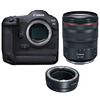 Canon EOS R3 Mirrorless Camera with RF 24-105mm f/4L IS Lens with EF-EOS R mount adapter
