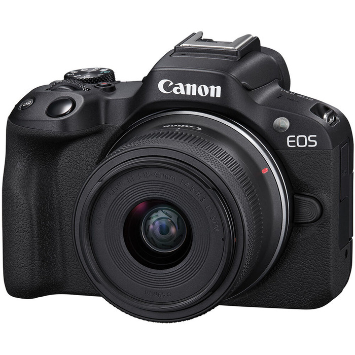 Canon EOS R50 Mirrorless Camera with RF-S 18-45mm f/4. 5-6. 3 IS STM Lens