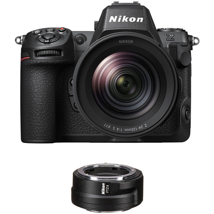 Nikon Z8 Mirrorless Camera with Z 24-120mm f/4 S Lens with FTZ II Mount Adapter
