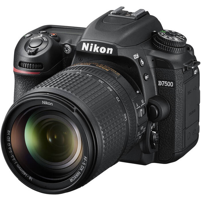 Nikon D7500 DSLR Camera with AF-S DX 18-140mm f/3. 5-5. 6G ED VR Lens