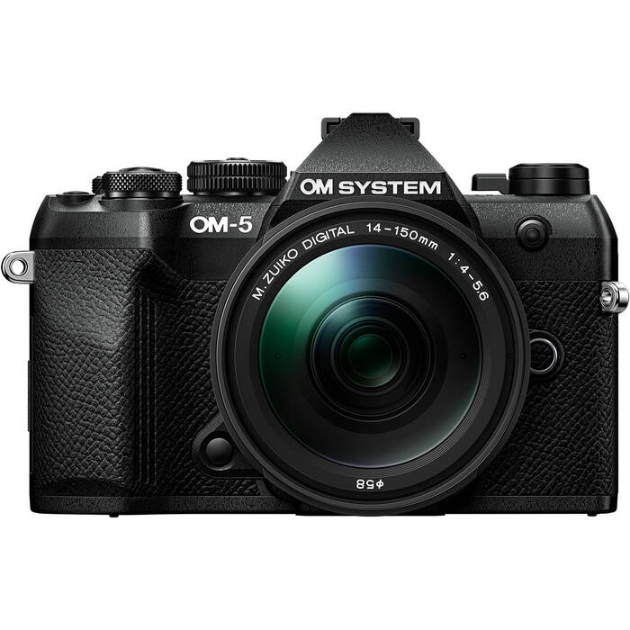 OM SYSTEM OM-5 Mark II Mirrorless Camera with 14-150mm f/4-5. 6 II Lens Black